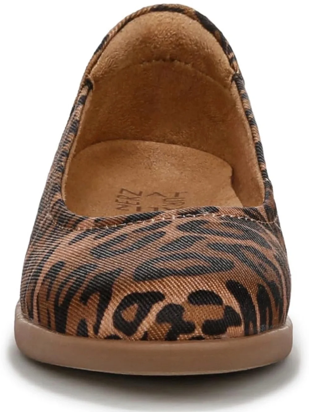 Naturalizer Women's Leopard Print Ballet Flat - Brown size 5